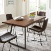 Farmhouse Oak Industrial Dining Table