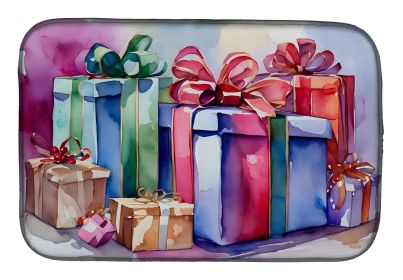 Christmas Gifts Dish Drying Mat Absorbent Dish Drying Mat Pad for Kitchen Counter Dish Drainer Mat for Countertop, 14 x 21", Multicolor